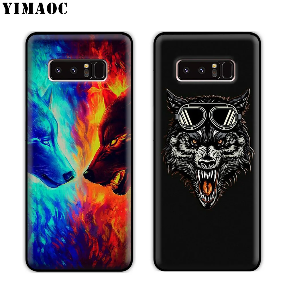 YIMAOC Wolf Art классный Мягкий силиконовый чехол для samsung Galaxy Note 10 Plus 9 8 A9 A8 A6 2018 A5 A3 2017 2016