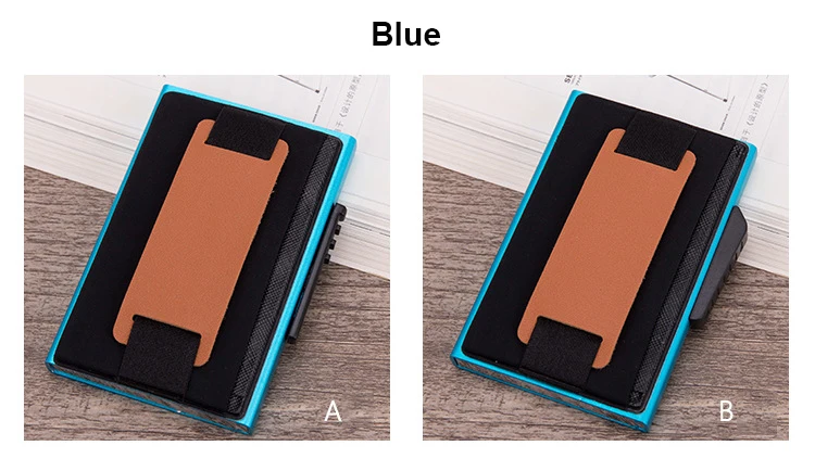 BISIGORO металлический корпус для карт мода RFID Блокировка держатель для карт Простой Высококачественный кошелек Повседневный многофункциональный кошелек для монет