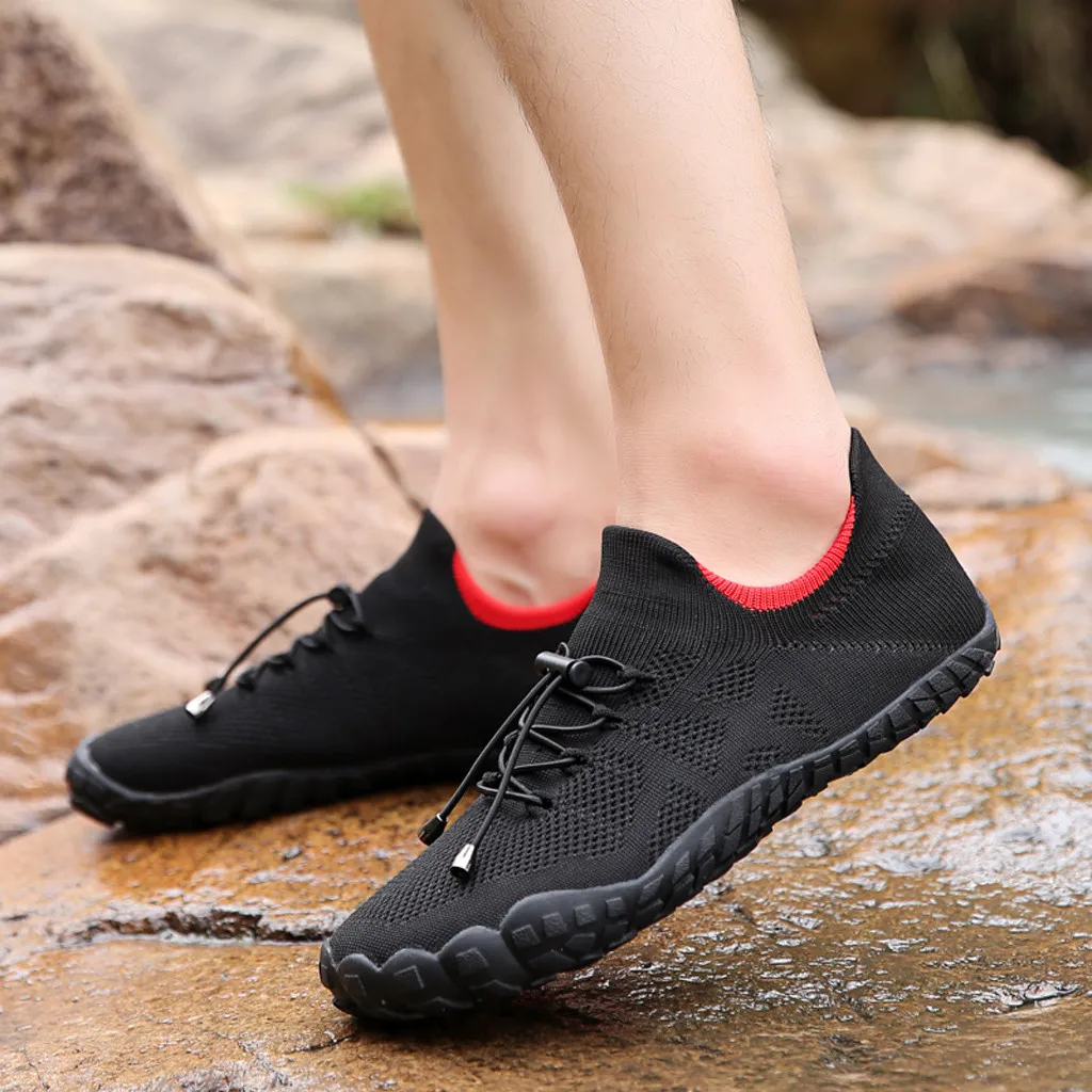 Summer Water Shoes for Men Women Breathable Barefoot Quick Dry Non Slip Beach Swimming Man Sneakers Outdoor Aqua Shoes#D