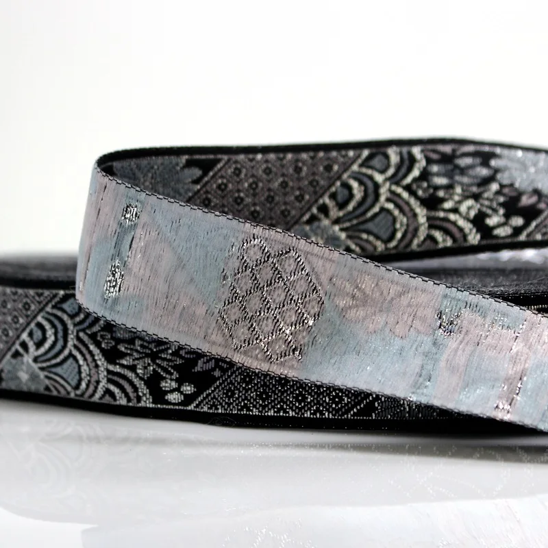 Цветочной вышивкой в этническом стиле жаккардовая ткань плетеный тканый лента