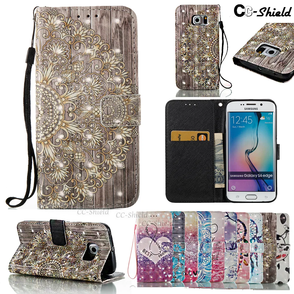 3D чехол для Samsung Galaxy S 6 S6 edge S6edge Zero G925 G925F G925J G925Z SM кожаный телефона|case for samsung galaxy|case