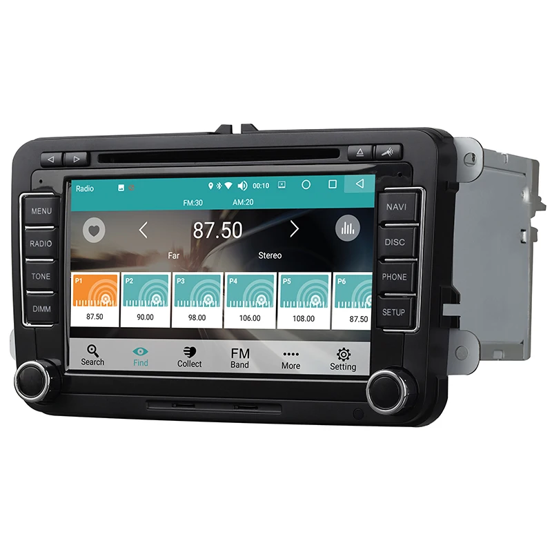 Автомагнитола 2 Din на Android 8 0 мультимедийный DVD плеер с Bluetooth 7 дюймов 4 ГБ/32 ГБ GPS