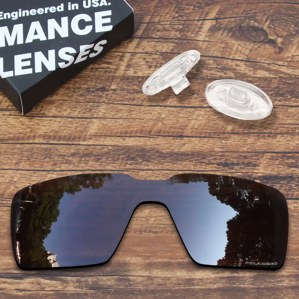 

ToughAsNails Resist Seawater Corrosion Brown Polarized Replacement Lens and Clear Nose Pads for Oakley Probation Sungalsses