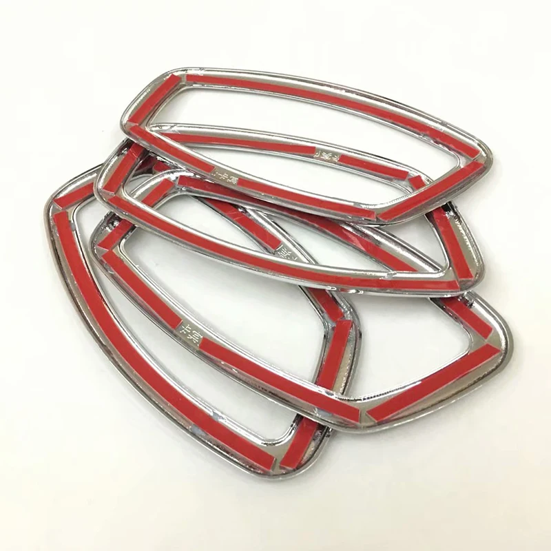 

ABS Chrome Car inner door Bowl protector frame Cover Trim For Renault Clio IV Clio 4 Hatchbackcs 2013 2014 2015 2016 2017 2018