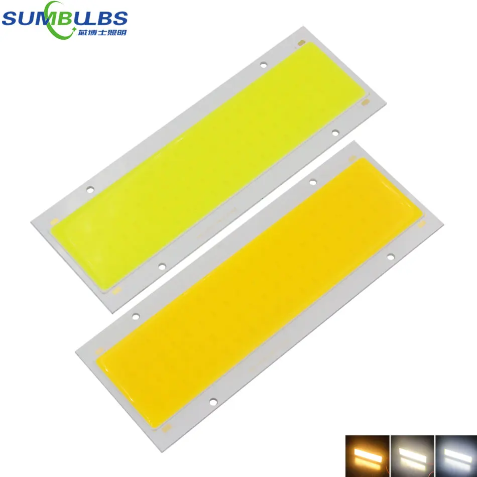 Cob светодиодный светильник 140x50 мм 12V 20W COB Панель полосы s лампы DC12 14V высокой