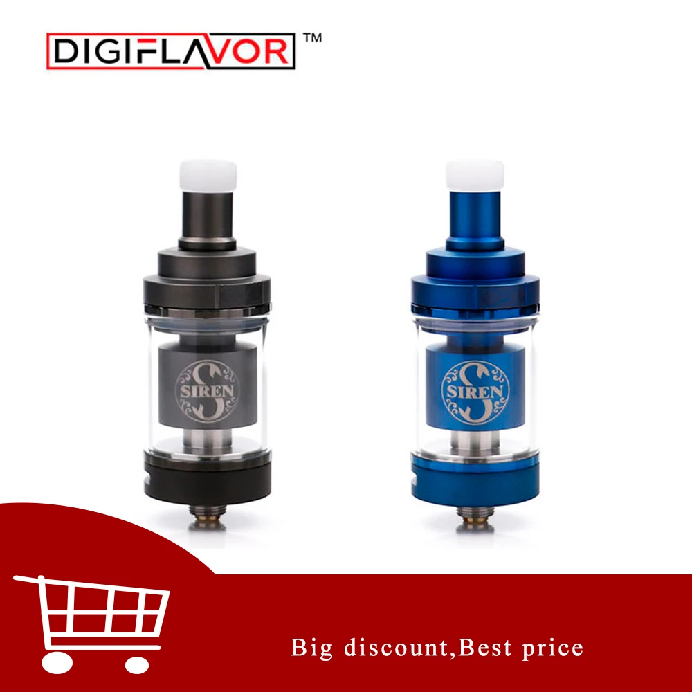 Большая распродажа! Digiflavor Siren V2 GTA MTL бак 22 мм siren 2 версии мл танк распылитель