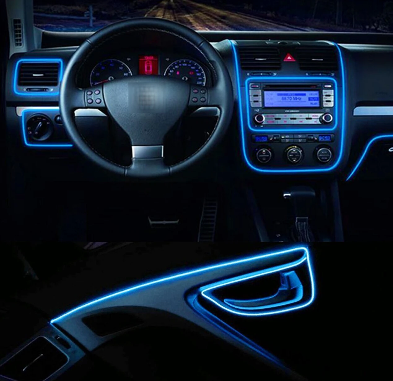 2019 Популярные светодиоды для автомобиля светодиодная лента Авто атмосферу свет