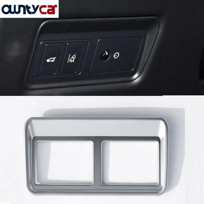 

For Land Rover Range Rover Sport Autobiography 2017 Car Accessories ABS Chrome Interior Tail Door Switch Frame Cover Trim