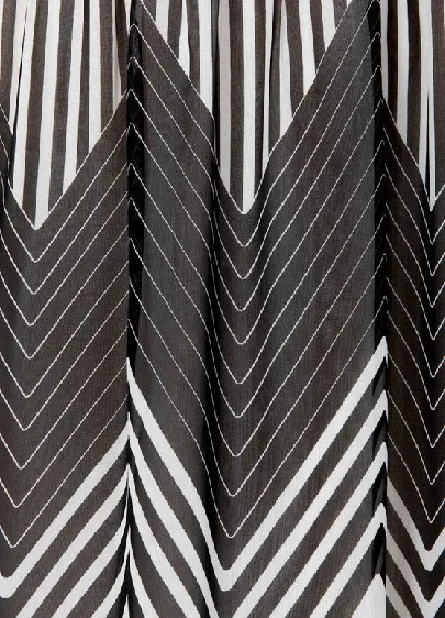 Hot sale XS- XXL 2014 Geometrical Wave Stripes Stitching Perspective Halter Maxi Long Chiffon Full Dress Free Shipping | Женская одежда