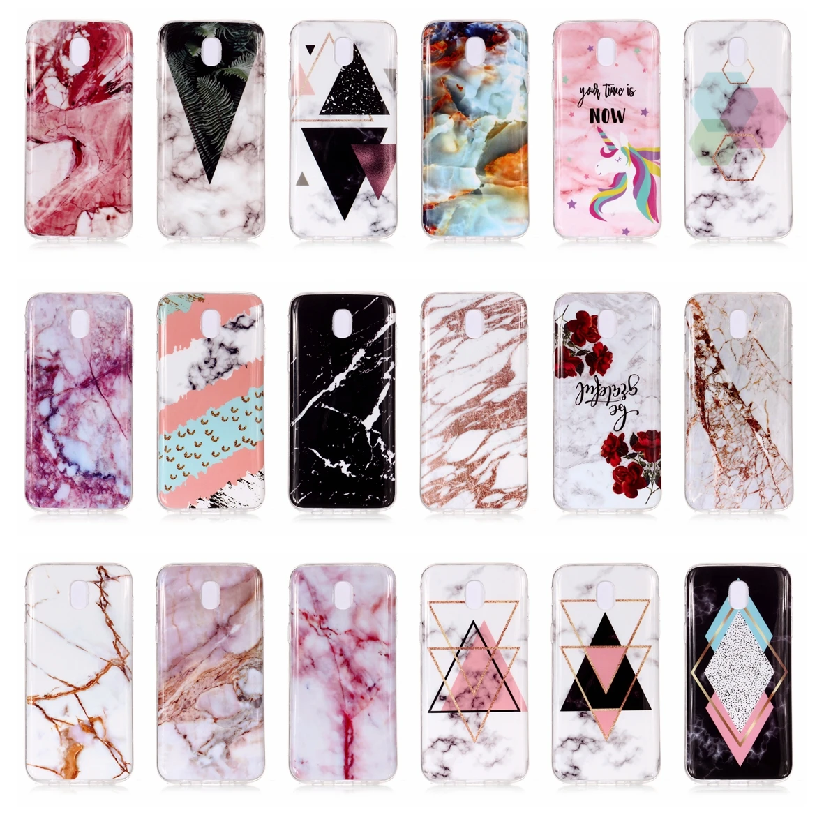 Soft TPU Silicone Case For Samsung Galaxy J7 2017 J730 Phone Bags Cover J 7 730 730f Marble Patterned Cases |