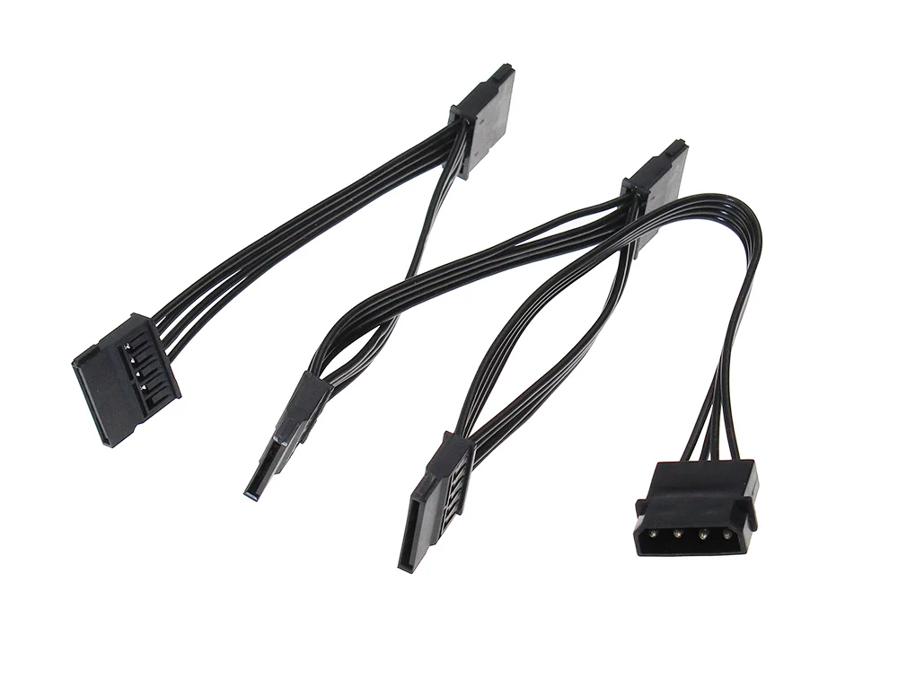 10 шт. IDE 4Pin на 5 SATA 15 Pin силовой сплиттер линия PC Линия преобразования мощности