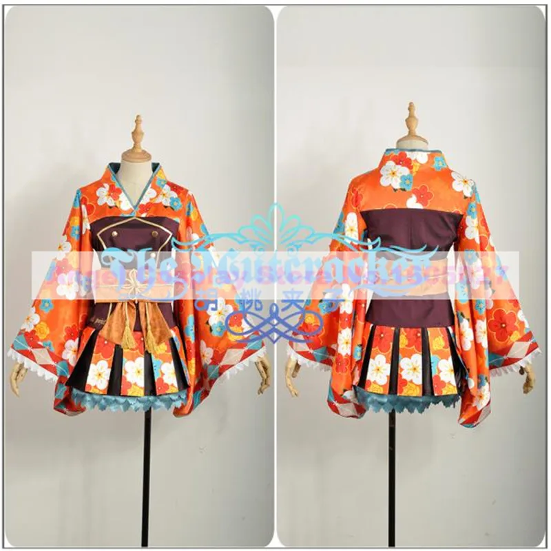 Отлично! Taisho модное кимоно Пробуждение Kousaka женский костюм для косплея + плащ