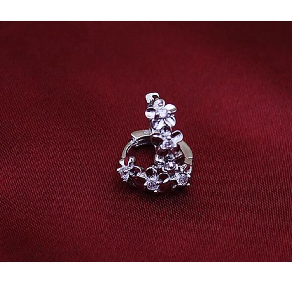 Anenjery pendientes, 925 пробы, серебряные, 3 цветка, циркониевые серьги-гвоздики для женщин, brincos oorbellen, Букле д 'ореиль, S-E13