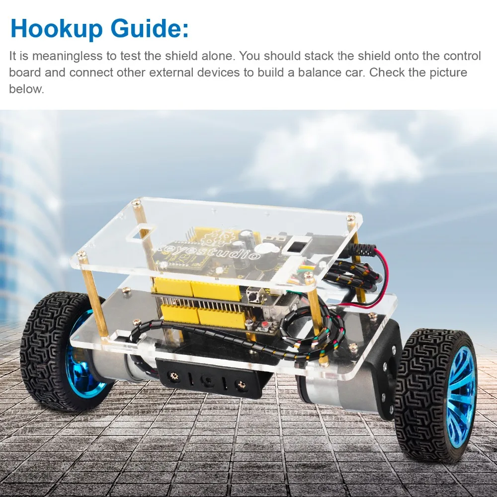 Автомобильный экран Keyestudio Balance V3 для Arduino UNOR3|Аксессуары демонстрационных