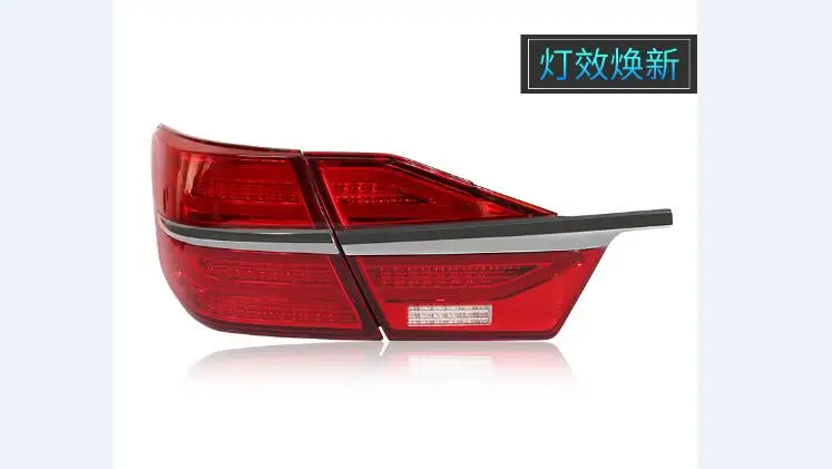 Автомобильный Стайлинг для Toyota Camry задний светильник в сборе Новинка Camry V55 светодиодный задний светильник задний фонарь DRL+ тормоз+ парковочный динамический сигнал поворота - Цвет: RED