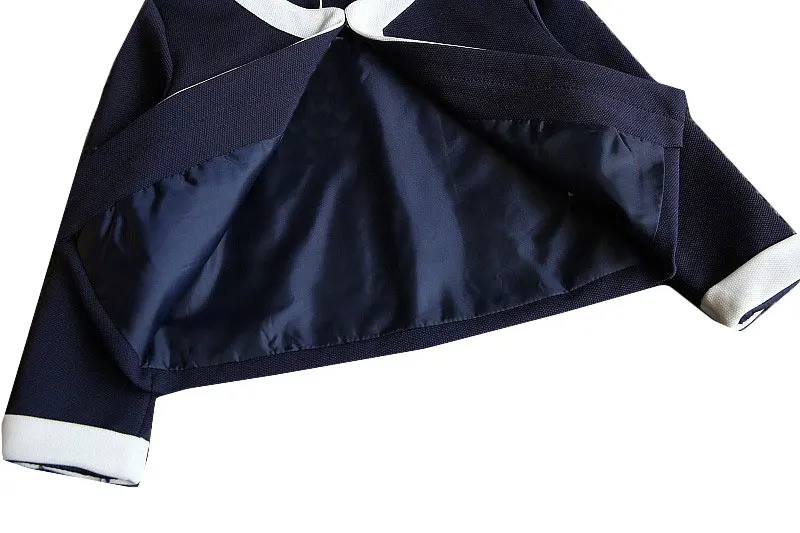 AiLe Rabbit/новый костюм для девочек темно синяя куртка и юбка комплект из 2 предметов