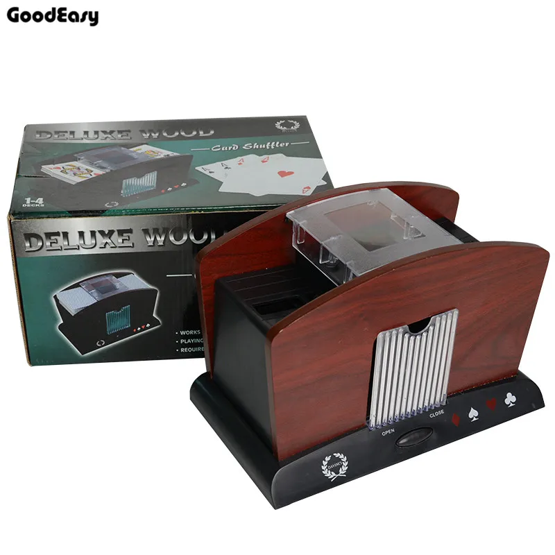 Роскошный автоматический покерный тасующий карты игрок на батарейках казино