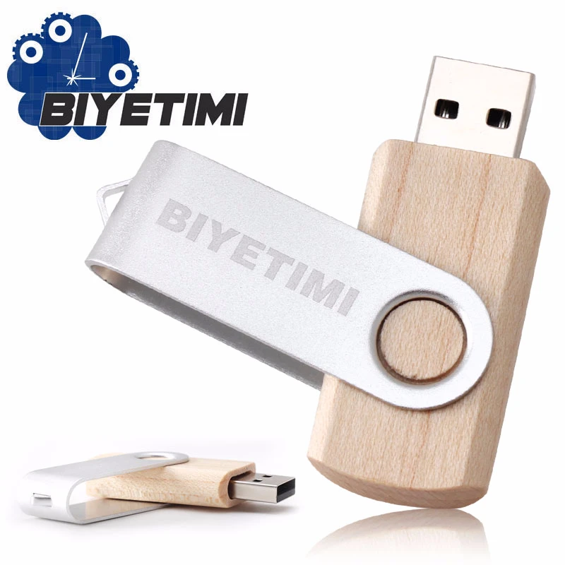 Biyetimi Usb Flash Drive реальная Ёмкость деревянный 4 GB 8 16 32 ГБ памяти Stick 2 0 флешки флэш