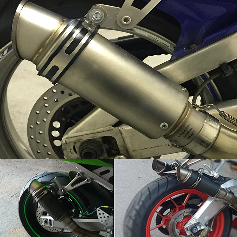 

Alconstar 51mm Motorcycle Muffler Exhaust Pipe Modified SC Muffler Carbon Fiber Exhaust Pipe For CB650f F800gs FZ6 MSX 125