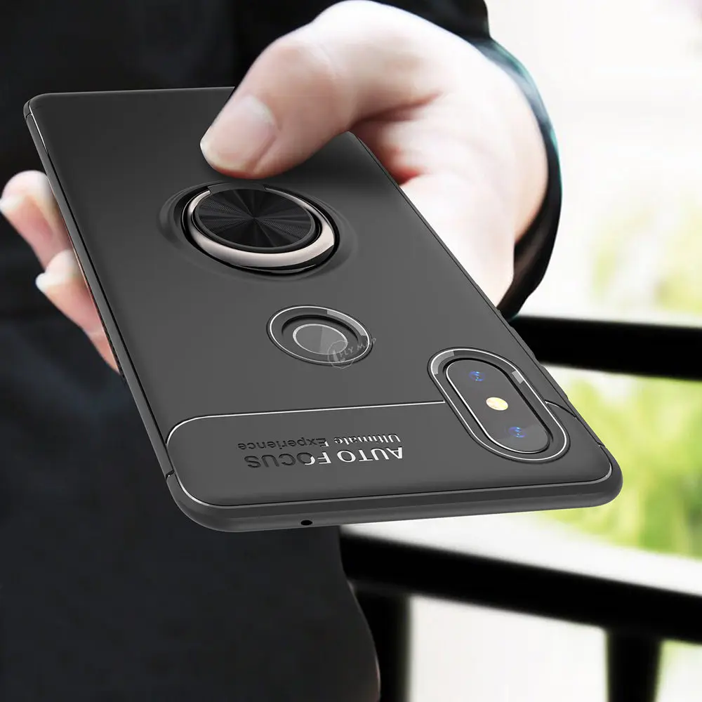 Silicone Case for Xiaomi Redmi Note 6 Pro 6Pro M1806E7TG Invisible Bracket Phone Cover Note6 Note6Pro |