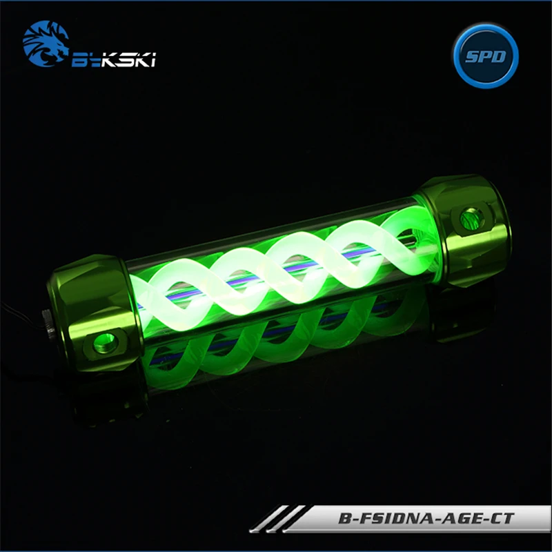 Корпус водяного охлаждения для компьютера Bykski RGB / RBW Lihgitng цилиндрический Цветной