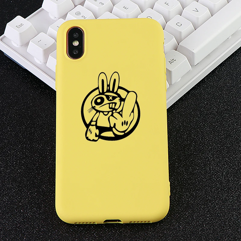 Newmodel Phone Cases for iPhone 6 s 7 8 Plus X XS MAX XR Rabbit Funny Case Soft Silicone Fitted Mobile Cover Accessories | Мобильные