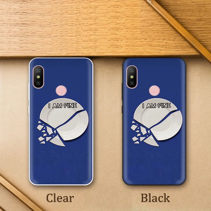 5 84 дюйма Для Сяо mi красный 6 Pro ТПУ подруга крышки поделки для Xiaomi A2 Lite Силиконовая