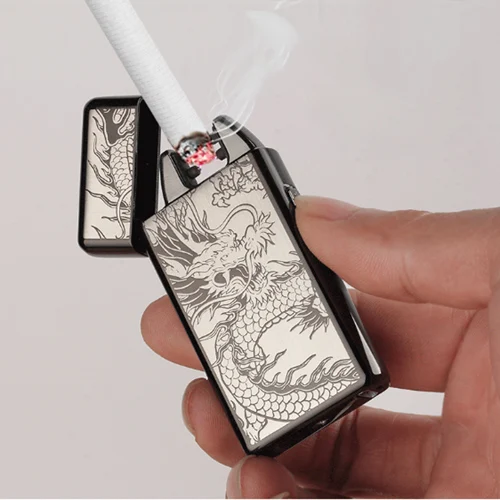 Usb перезаряжаемая электрическая дуговая зажигалка персонализированные двойные