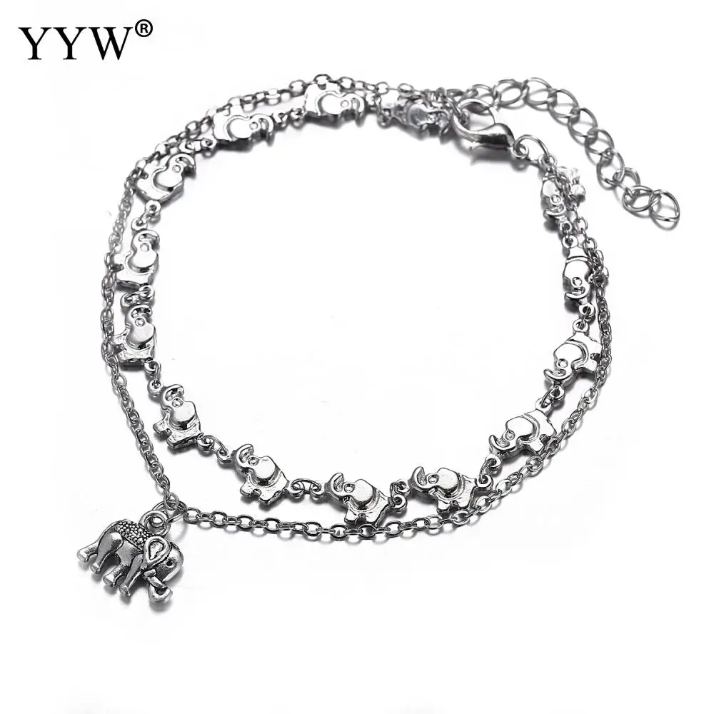 2019 элегантные милые ювелирные изделия Слон ножной браслет Стильный слон