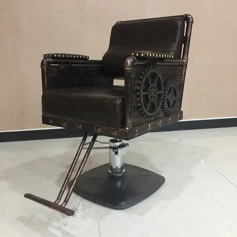 Новый парикмахерский стул из кованого железа. Стул для стрижки - Цена: 35 600,32 руб.