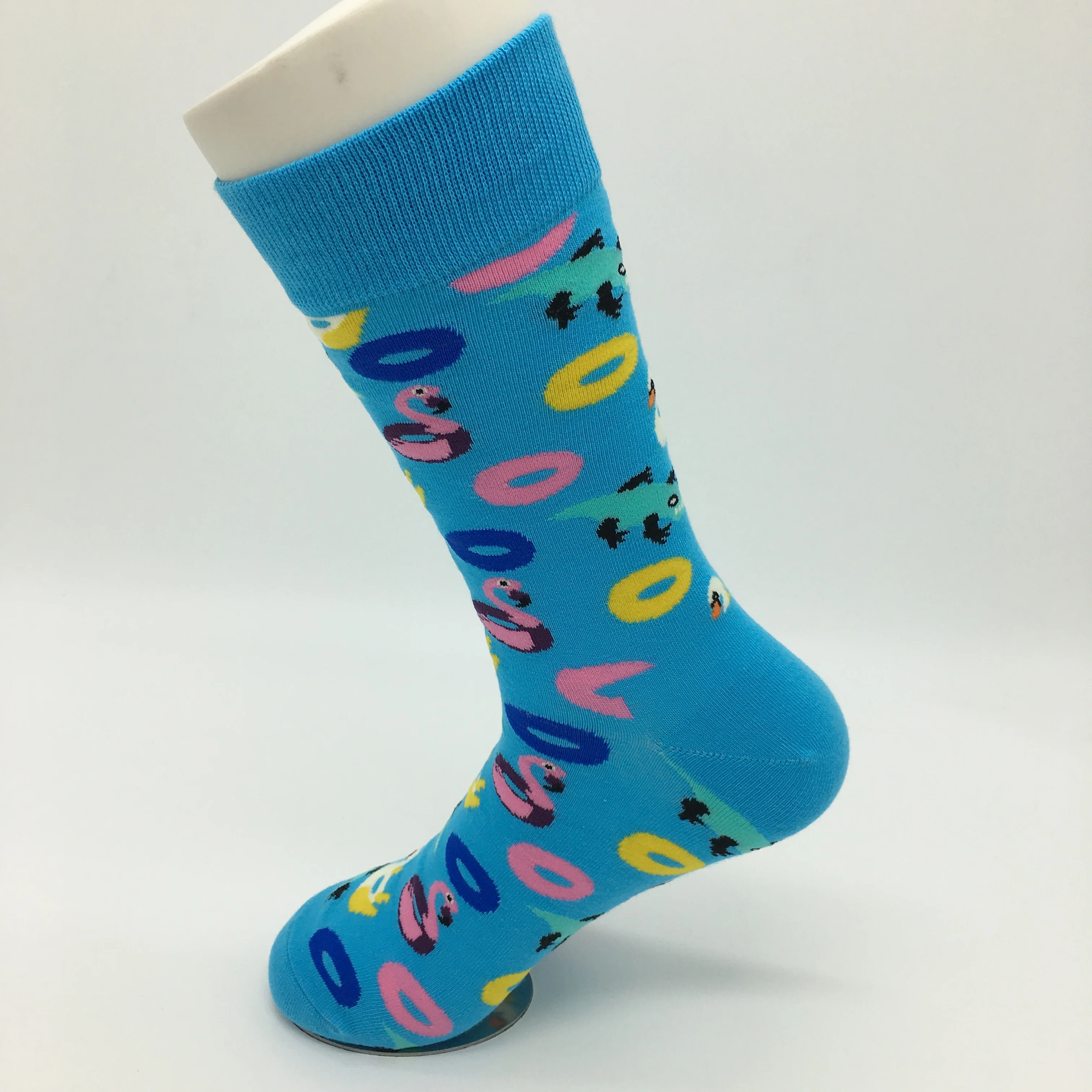 10 пар/партия, мужские вечерние разноцветные забавные хлопковые носки с надписью Happy crew, модные дизайнерские Компрессионные носки унисекс