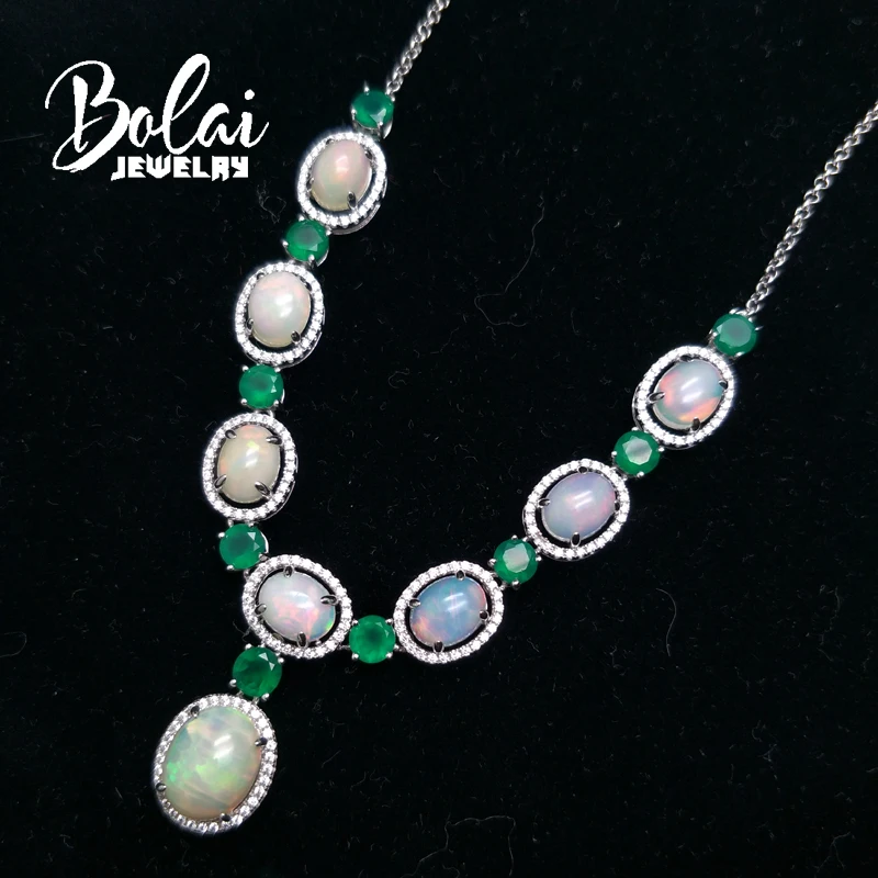 Bolaijewelry роскошное элегантное праздничное ожерелье из натурального фиопийского