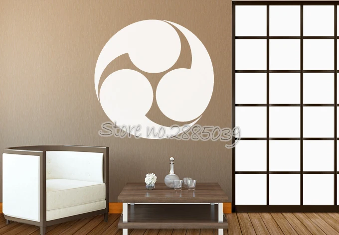 Новый дизайн буддийский символ наклейка виниловая Современная роспись съемная