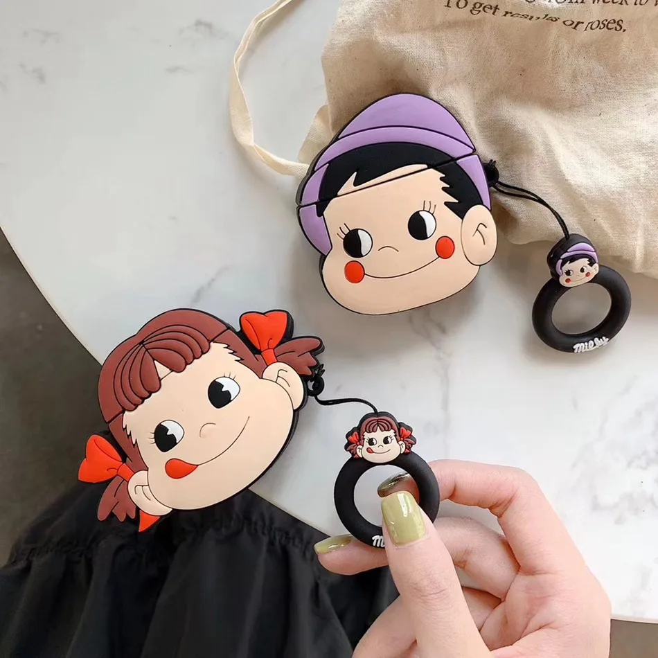Hessy 3D Cute Earphone Case for Airpods Soft Silicone Duck Egg Protective Cover Apple 1 2 Earpods | Мобильные телефоны и