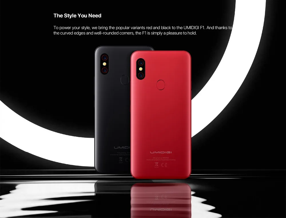 UMIDIGI F1 Play Android 9,0, 48MP+ 8MP+ 16MP камеры, мобильный телефон, 6 ГБ ОЗУ, 64 Гб ПЗУ, 6,3 дюймов, FHD+ Helio P60, глобальный смартфон, двойной, 4G