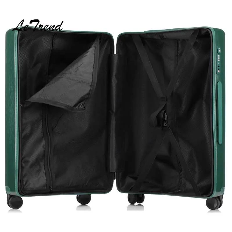 Letrend стильный цилиндрический Спиннер для багажа женские чемоданы колесики