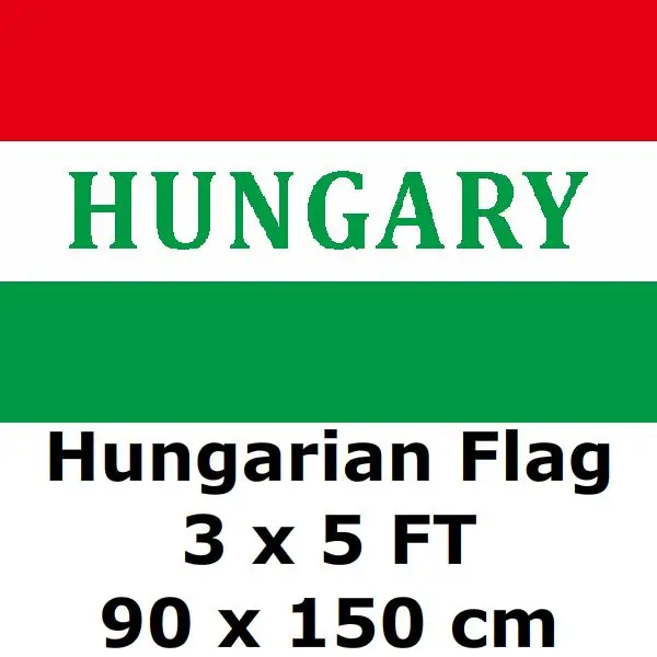 

Hungary Flag 90 x 150 cm 100D Polyester With Hungary Letter Flags and Banners Country Banner National Flag