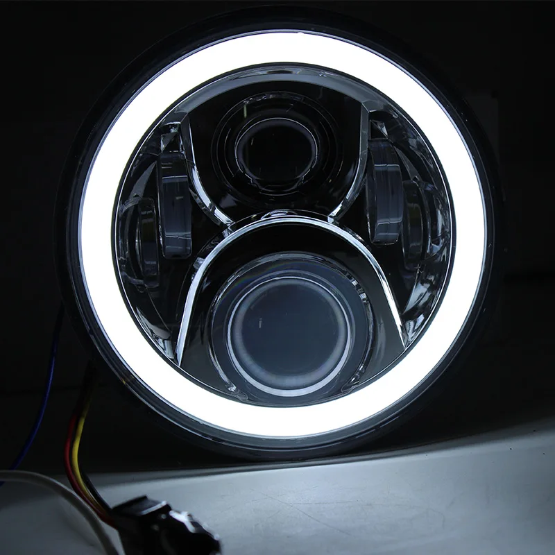 7-дюймовые мотоциклетные LED-фары с полными угловыми огнями Halo для Honda CB400 CB500 CB1300 Hornet 250 600 900 VTEC VTR250 on.