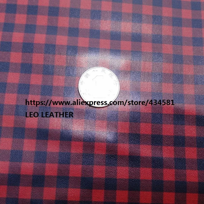 3PCS A4 SIZE Faux Leather Fabric Printed TARTAN PLAIDS GRIDS PU Sewing for Christmas 5S03A | Дом и сад