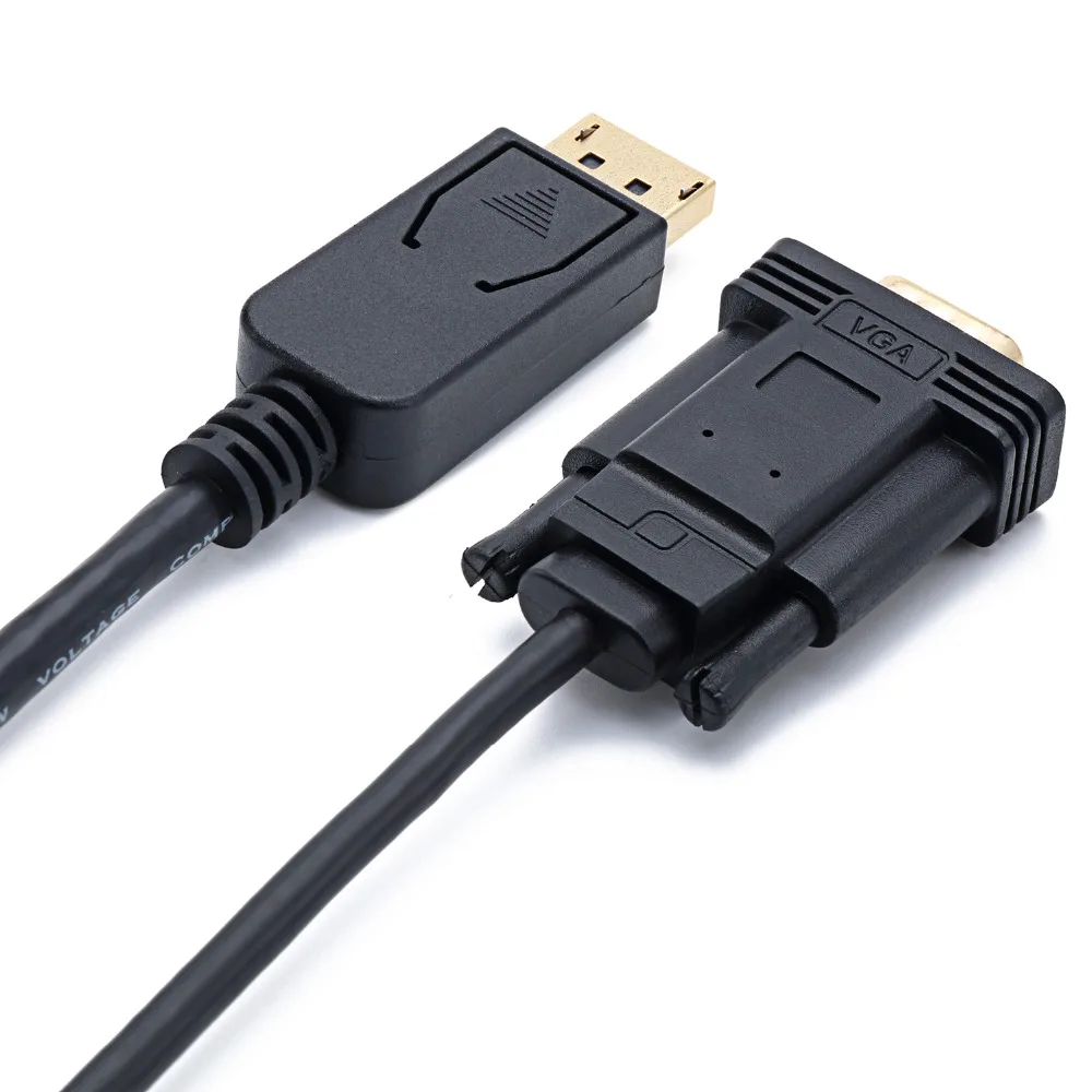 DisplayPort DP папа VGA адаптер кабель Eyefinity ATI для ЖК экрана Видео 1 8 м|vga male|to vgadp displayport |