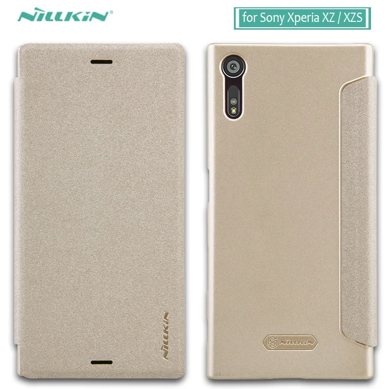 Для Sony Xperia XZ чехол NILLKIN Sparkle Роскошные Флип раскладный кожаный задняя крышка для