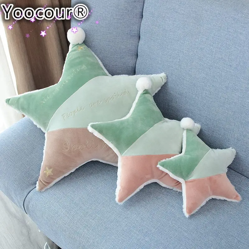 

Boys Girls Sleep Pillow Newest Newborn Memory Foam Pillow Baby Care Neck Protection Pillows Five-pointed Star Pillows