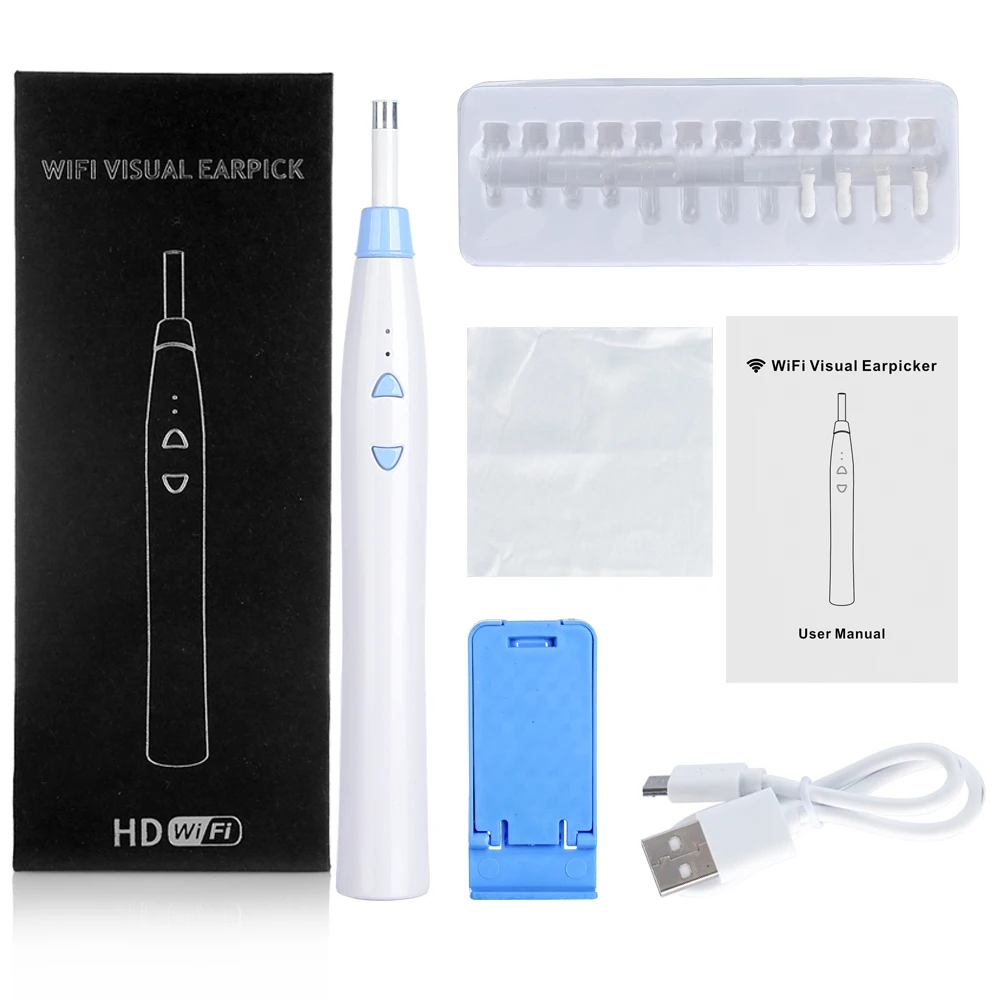 эндоскоп камера Wifi 5 мм Визуальный Инструмент для чистки ушей Otoscope медицинский