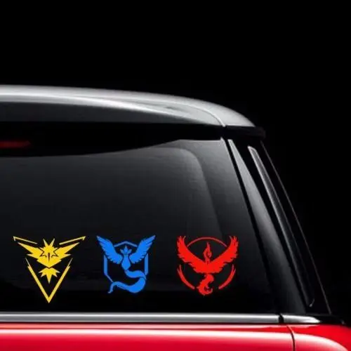 Виниловая наклейка Pokemon Go Team Instinct Mystic Valor Window для ноутбука телефона планшета