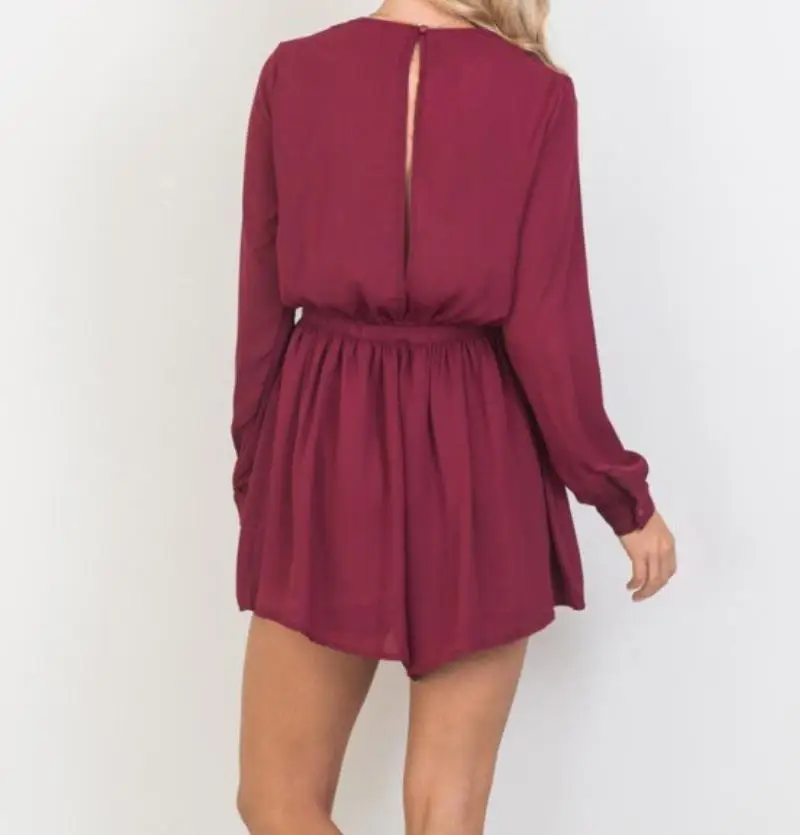 Женский повседневный летний модный комбинезон свободный пикантный с длинным