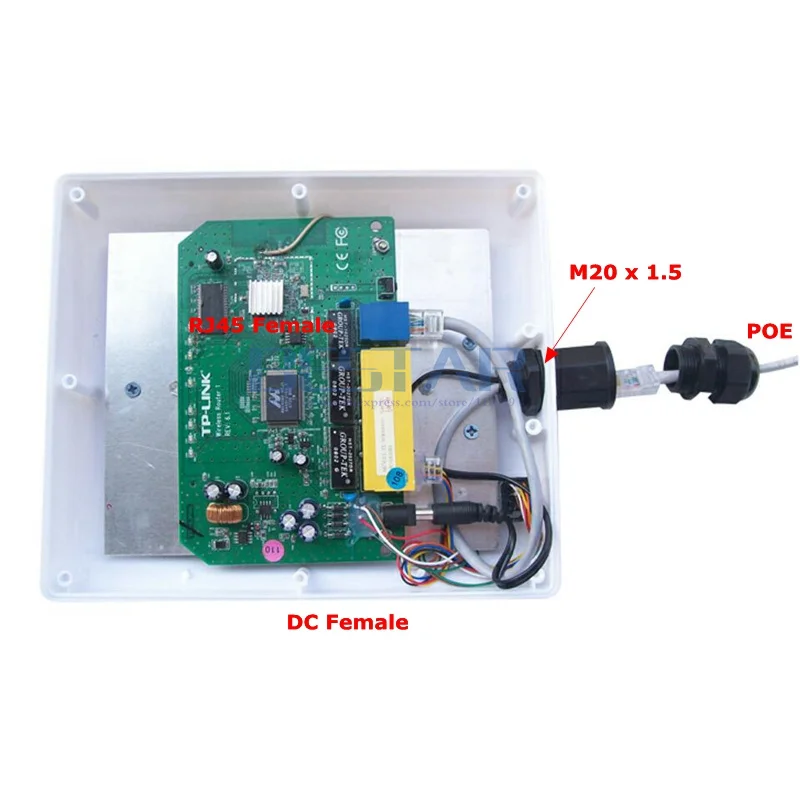 25 см RJ45 POE CAT 5E 8 pin сеть IP68 Водонепроницаемый Кабельный разъем M20 с кабелем