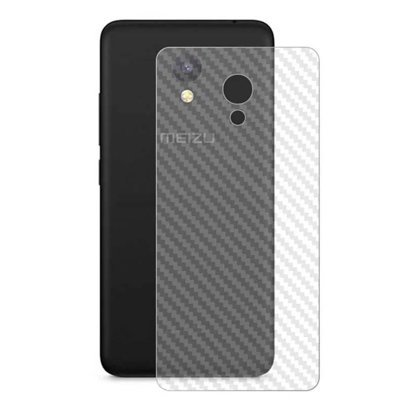 

100pcs/lot 3D Carbon Fiber Protective Back Film For MeiZu 16 16th 15 Plus Lite Pro 7 M8c M6 M6s M6T Note Rear Screen Protector