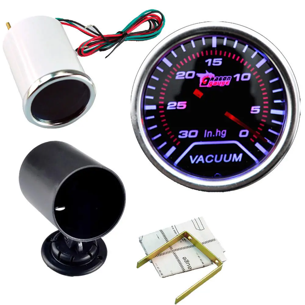 Универсальные автомобильные часы EE support измеритель пылесоса с белым корпусом и