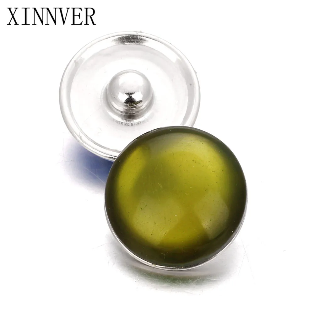 10 шт./лот Случайная Доставка цветные 18 мм опал смола кнопки Pression Bijoux часы для