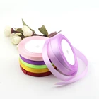 Цветная шелковая атласная лента, 10 мм, 38 дюйма, 25 ярдов, 22 м